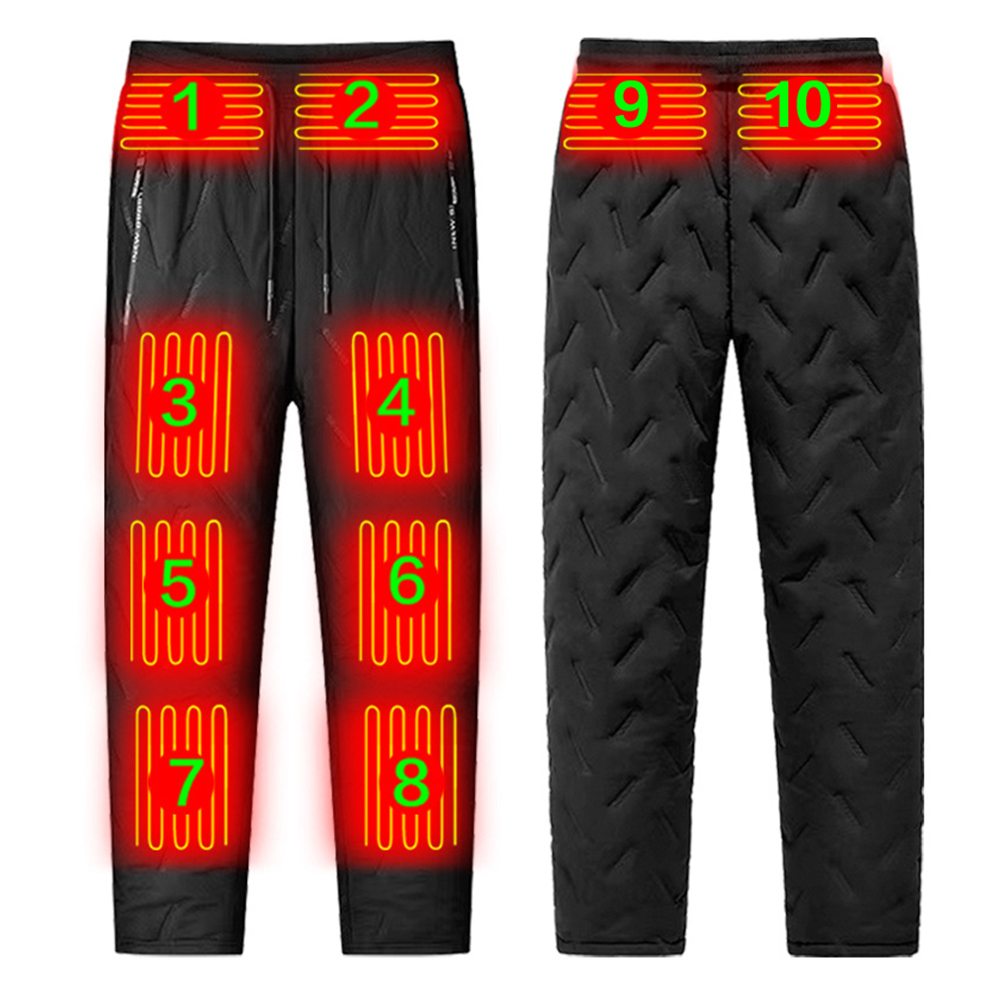 Winter Clothing Hiking - Pantalon thermique électrique unisexe, 10 zones