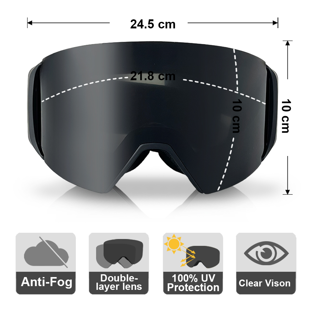 Snow Goggle Uv - Lunettes de Ski professionnelles hommes femmes