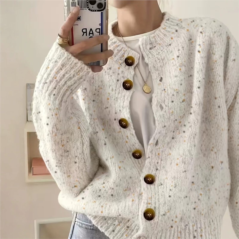 Jack Winter Clothing - Nouveau Cardigan Court Tricoté Décontracté pour