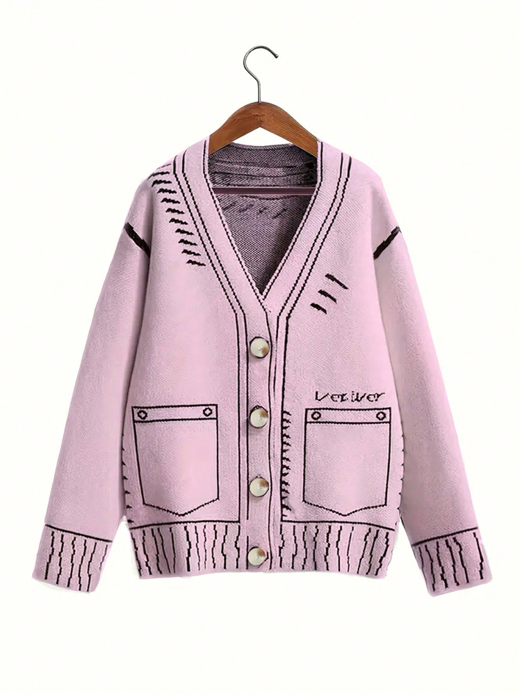 Winter Clothing Equipment - Cardigan boutonné grande taille pour femme,