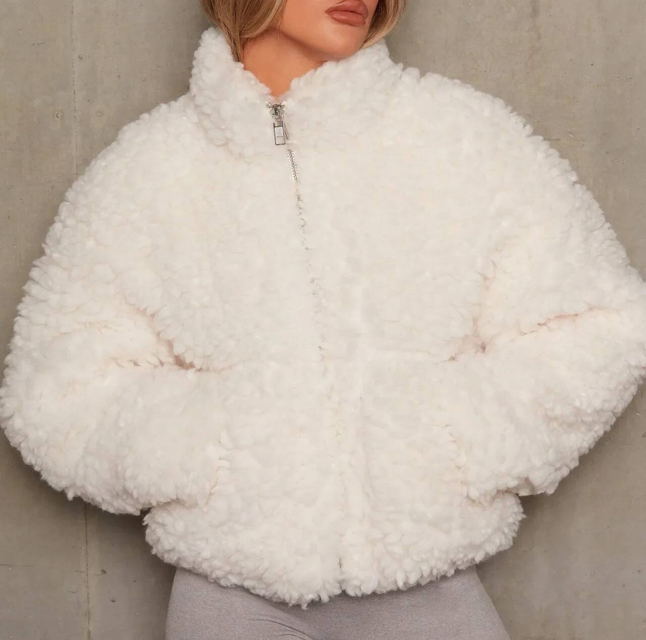 Winter Clothing Taiwan - Cardigan en peluche épais et chaud