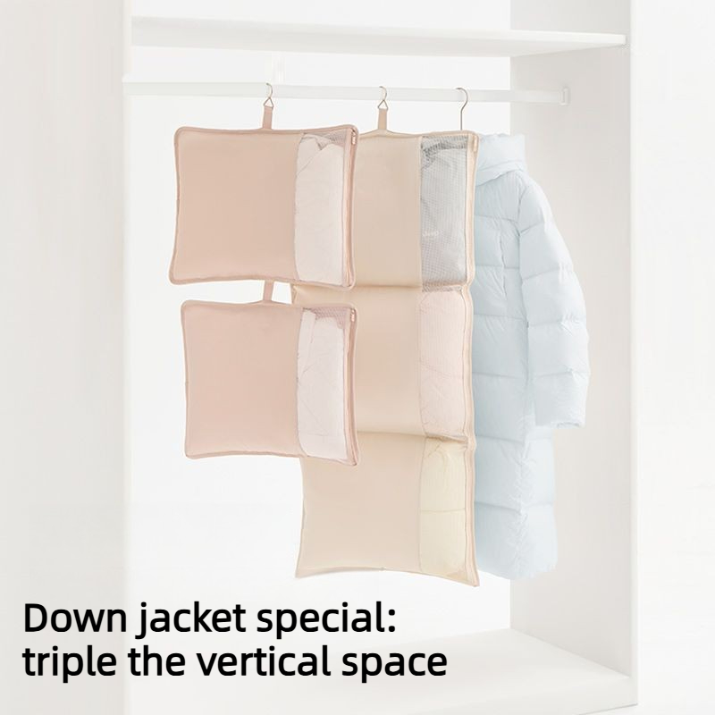 Winter Clothing Organizer - Sac de rangement suspendu en maille