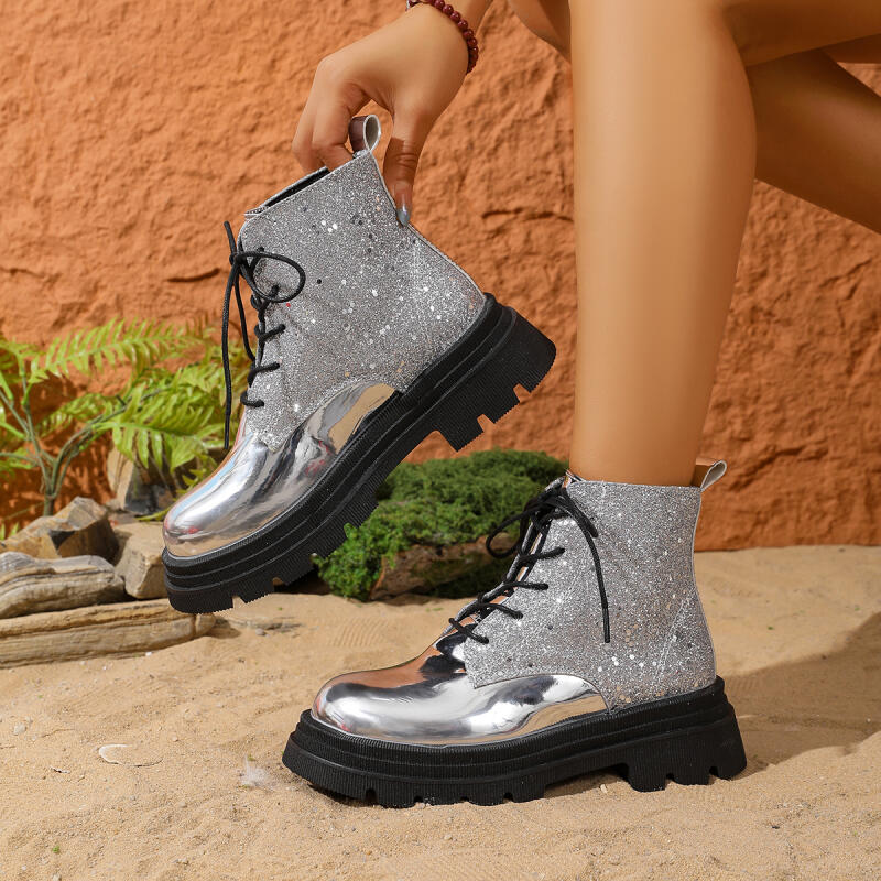 Winter Cloth - Bottines de luxe à lacets et