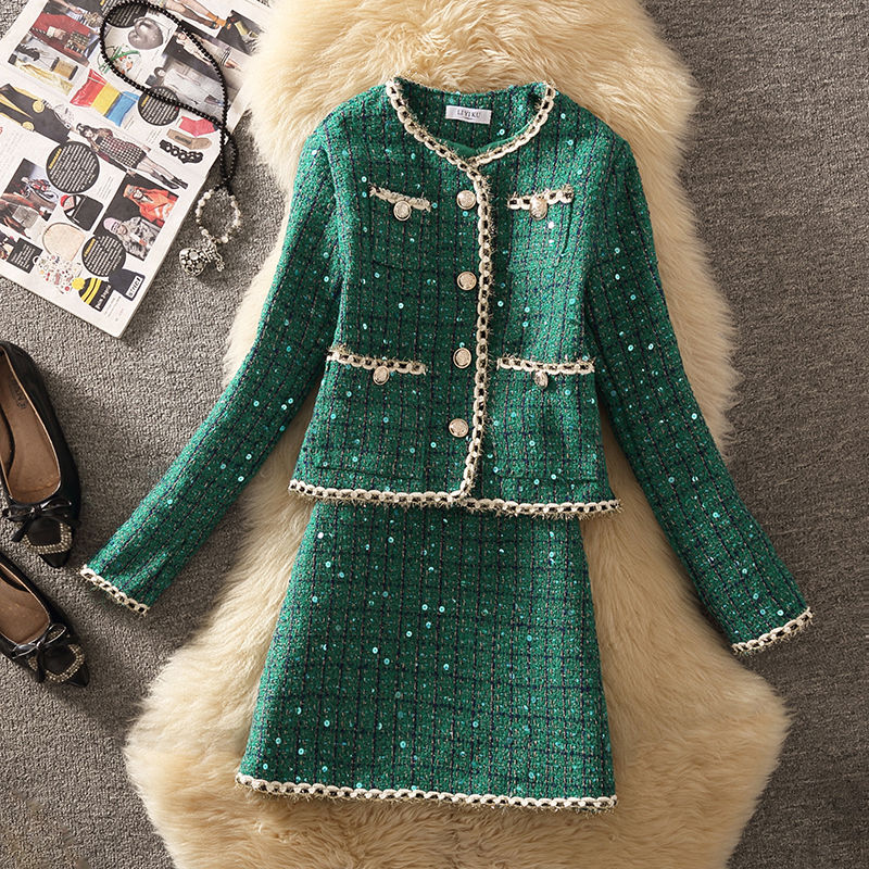 Jack Winter Clothing - Veste et jupe vintage en tweed