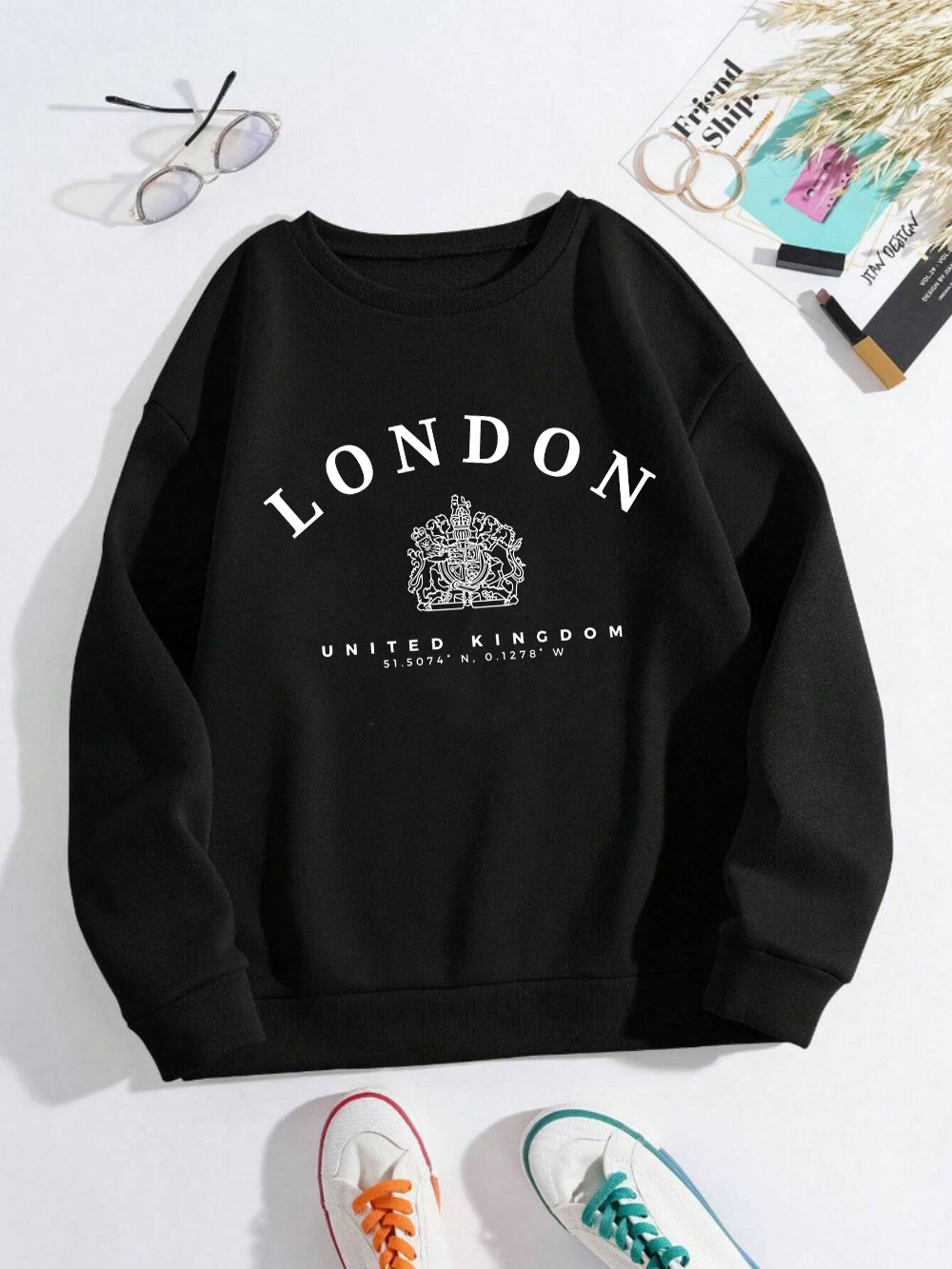 Winter Clothing London - Londres royaume-uni Royal Badge imprimer femmes