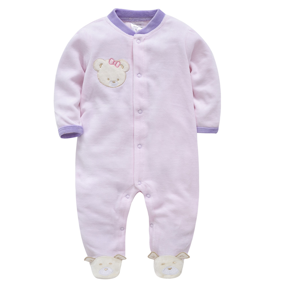Winter Clothing Newborn - KavAdapters-Barboteuse ours en coton à manches