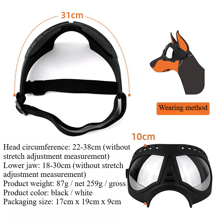 Lunettes pour animaux de compa - Snow Goggle Uv avis et prix