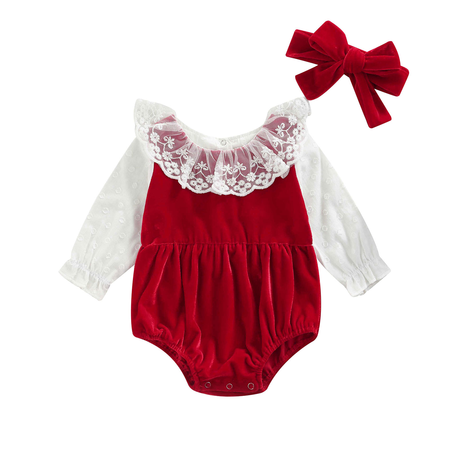 Barboteuse en velours pour nou - Winter Clothing Newborn avis et prix