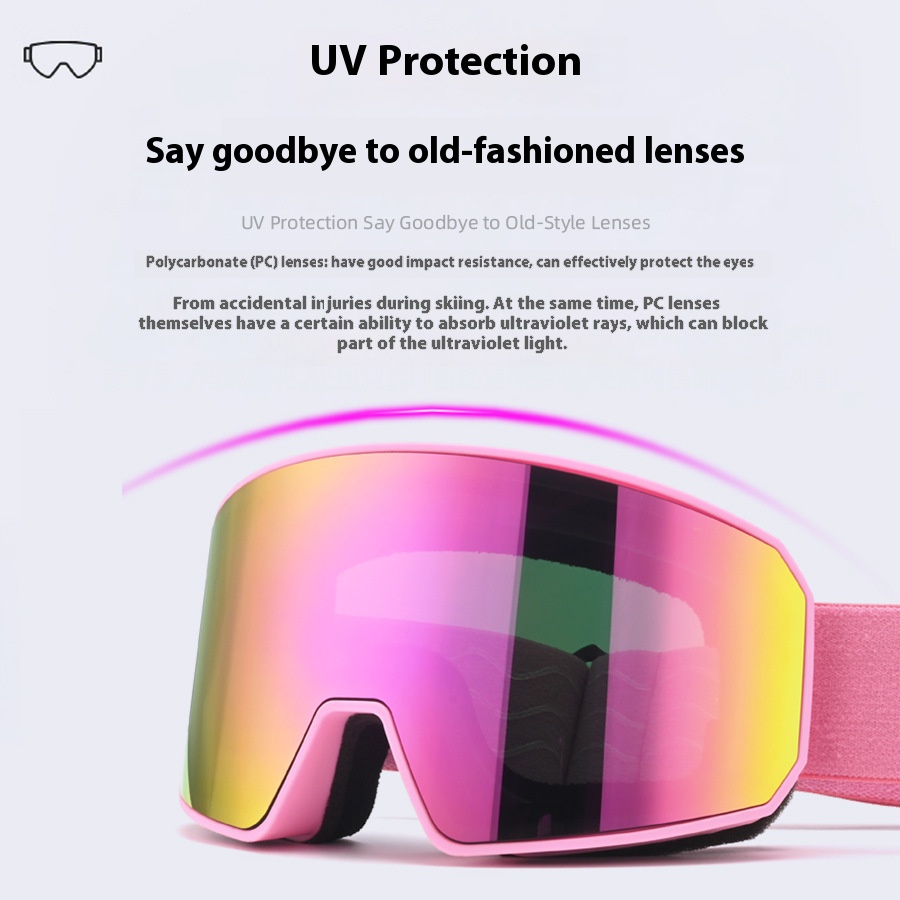 Lunettes de ski double couche  - Snow Goggle Uv avis et prix