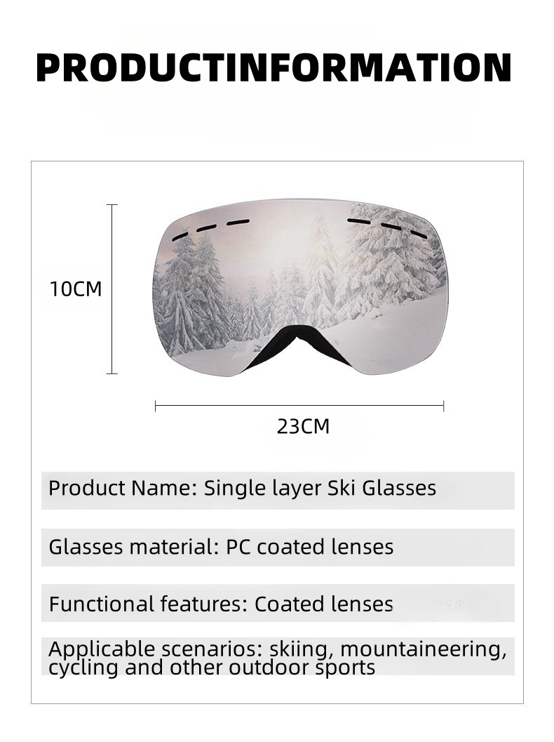 Lunettes de neige hommes femme - Snow Goggle Uv avis et prix