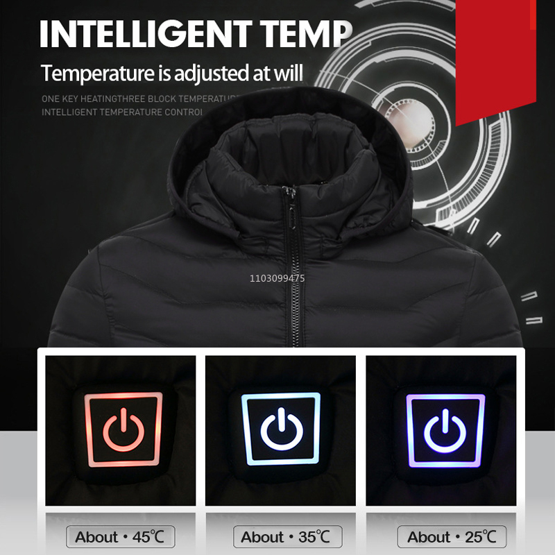 21 zones USB veste chauffante  - Winter Clothing Hiking avis et prix
