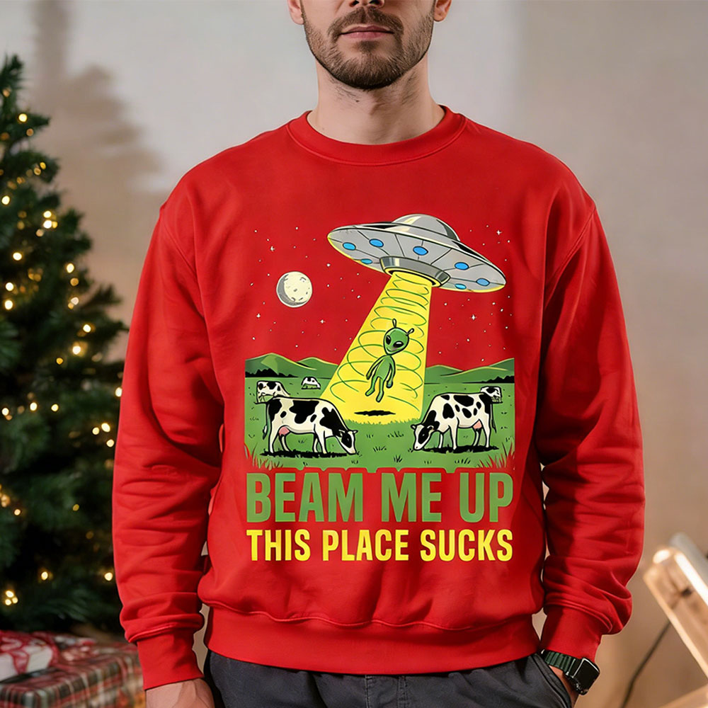 Beam Me Up This Place suce hom - Winter Clothing Quotes avis et prix